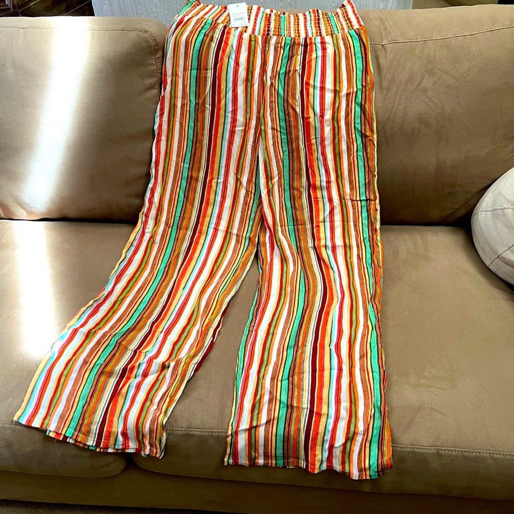 Wide leg palazzo pants, NWT